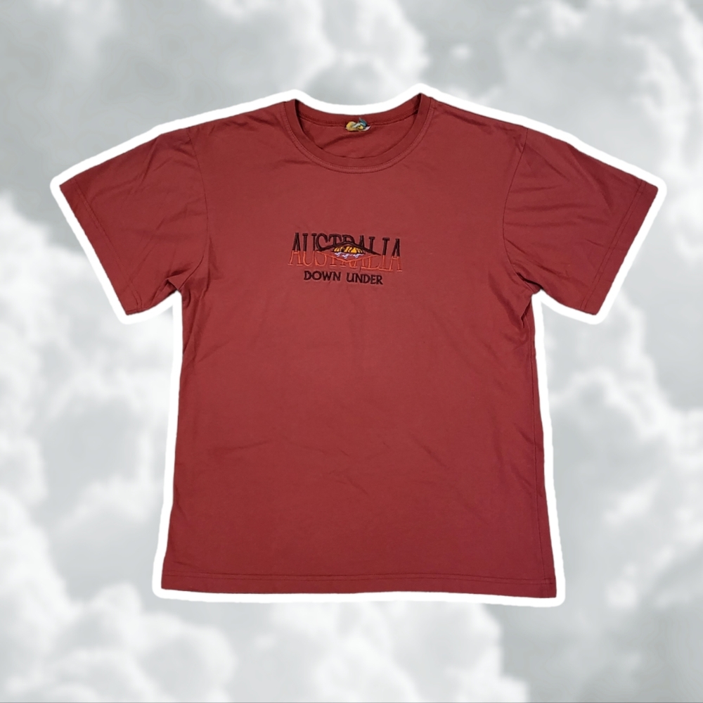 Australia Down Under Burnt Orange Men's Medium Short Sleeve T-Shirt